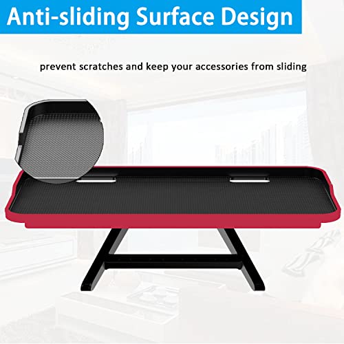 TV Top Screen Shelf Speakers Mount Adjustable Computer Monitor Shelf Storage Bracket Mount Hold Cable Media Box, Game Console, WiFi Router, Plants, Remote Controls, Cellphone Stand, DVD Shelf