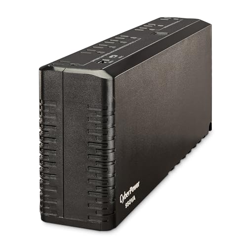 CyberPower SL950U Standby UPS Battery Backup and Surge Protector | 950VA/510W, 8 Outlets, USB Charge Ports, Slim Profile, UL Certified - size: 950VA, style: Slim
