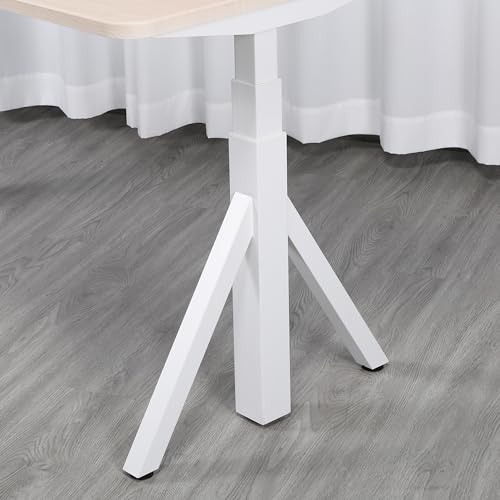 ApexDesk Quattro Series 60" Electric Adjustable Standing Computer Desk for Home and Office Width and Height Adjustable, Rectangular Oak - color: Oak Rectangular, size: 60" Rectangular