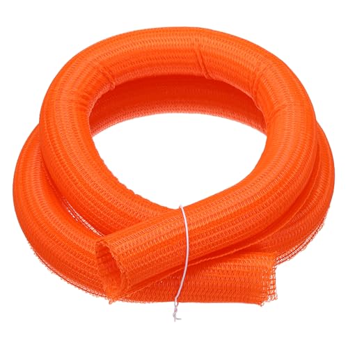 MECCANIXITY Split Sleeve Wire Loom Braided Sleeve 2" 5Ft Orange - color: Orange, size: 2" x 5Ft