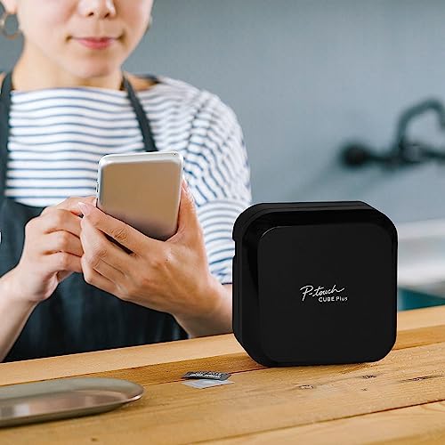 Brother P-touch CUBE Plus Bluetooth Label Maker (PT-P710BT), Black - style: Home, Craft & Office Label Printer