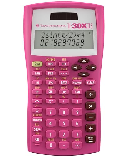 Texas Instruments TI-30X IIS 2-Line Scientific Calculator, Pink - color: Pink