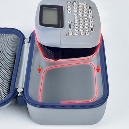GWCASE Hard Case for Brother P-Touch PTM95 PT90 Handy Label Maker, Gray - color: Gray