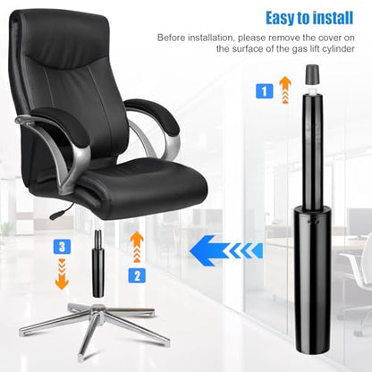 Office Chair Cylinder Replacement (3.9" Stroke) - size: 3.9" Stroke
