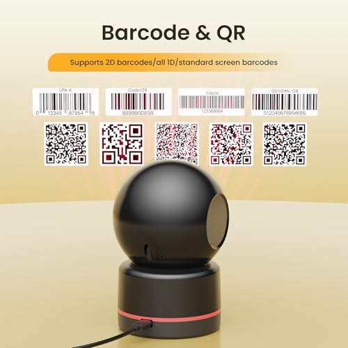 CLABEL Desktop Label Printer and Scanner Kit, Thermal Label Printer for 0.98"-1.96" Labels, Auto-Sensing 1D 2D QR Code Scanner, All-in-One Bundle for Retail Inventory and Asset Management