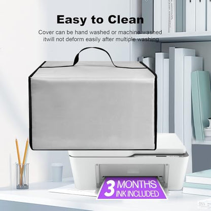 Waterproof Dust Cover for HP DeskJet 4255e/ DeskJet 4155e Printers | Anti-Static Waterproof Printer Covers,Universal Case Protector for Printers(Cover Only) - color: Silver