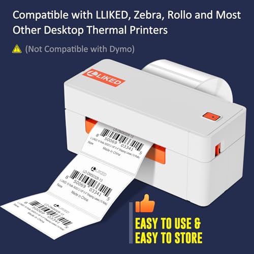 LLIKED 8400 Thermal Shipping Labels 3"x2", Strong Adhesive Labels - size: 3"x2"-12 Rolls