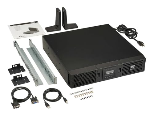 Eaton Tripp Lite SU1500RTXLCDN 1500VA 1350W Online Sine Wave UPS, 2U Rack/Tower LCD, 8 NEMA 5-15R, Hot-Swap Battery, USB/RS-232, WEBCARDLXE, ACE 3 Year Warranty Included