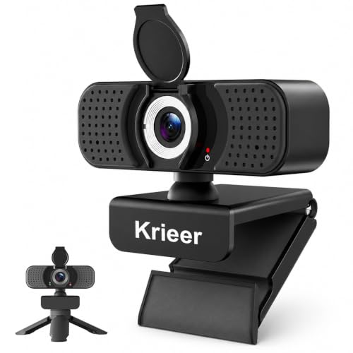 Full HD 1080P USB Webcam for Computer with Noise-Reducing Microphone