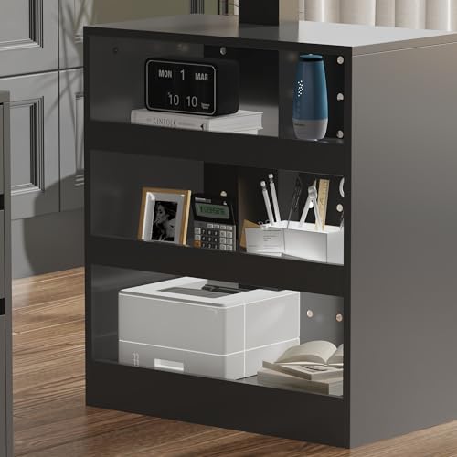 63" Electric Standing Desk with Lockable Drawer, Pegboard and Keyboard Tray, Height Adjustable Stand up Desk with File Cabinet & Shelves, Home Office Computer Gaming Table, Black