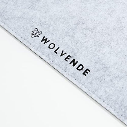 Premium Felt Desk Mat | Medium 12" x 36" | Multifunctional Desk Pad for Home Office | Light Gray - color: Light Gray, size: 12" x 36"