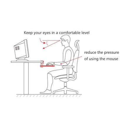 Clamp-on Mouse Tray Under Desk Adjustable Clamp Rotating Wrist Mouse Extended Holder for Desks Computer Platform Tray Padding Arm Rest Pad Black