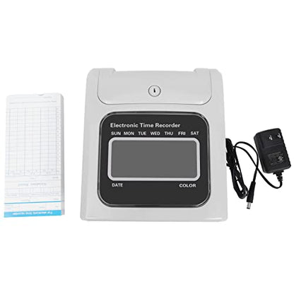 Calculating Time Clock Small Business Punch Pak Check in and Out Machine with 50 Time Cards Electronic Time Recorder for Companies, Units