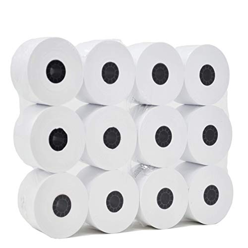 (24 Rolls) Adding Machine/Calculator Roll, 2-1/4" x 150 ft, White - Top of the Line sharp calculator paper - universal 35720 - Printing Calculator 10 Key Adding Machine/Calculator Roll