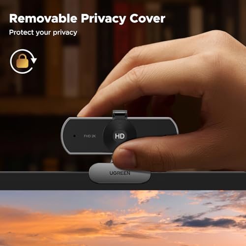 UGREEN Webcam for PC Ultra HD 1080P Computer Webcam with Microphone - color: Space Grey