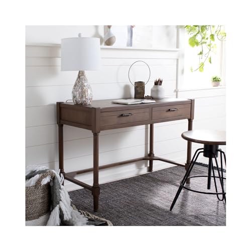 Safavieh Home Collection Filbert Brown 2-Drawer Writing Desk DSK5701C - color: Brown
