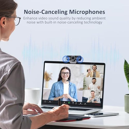 NexiGo HelloCam Pro, Webcam with Windows Hello, 1080P 60FPS Autofocus, True Privacy, Automatic Electronic Shutter, Computer Camera, Microphone, Facial Enhancement, HD USB Web Cam - color: Neo