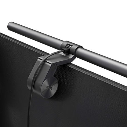 BenQ ScreenBar Plus e-Reading LED Computer Monitor Light Bar with Desktop Dial, Auto-Dimming and Hue Adjustment, No Screen Glare, Space Saving, USB Powered, Matte Silver - style: ScreenBar w/ Dial