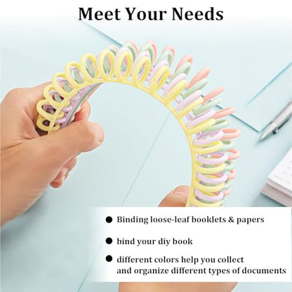 20 Pcs Plastic Spiral Binding Coils Plastic Binding Combs 30 Ring Diameter - size: 20 pcs