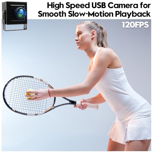 120fps USB Camera 12Megapixel High Speed Starlight Lightburn Low Illumination Slow Motion 4K Webcam with 185Degree Fisheye Wide Angle Lens Plug and Play for Inspection Microscope 3D Printer - size: 185 Degree Fisheye Wide Angle Lens