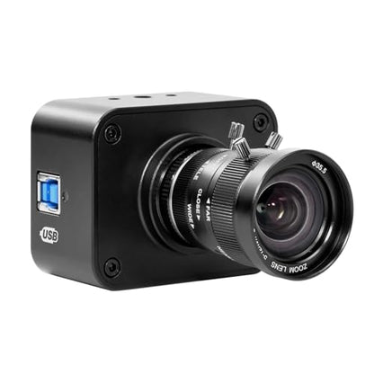MOKOSE USB Camera 4K,USB3.0 Manual Focus Webcam with 5-12mm Varifocal Lens, IMX678 1/1.8" 8MP Sensor Support YUY2,Web Camera for Desktop Computer Laptop - size: With 5-12MM Varifocal Manual Lens