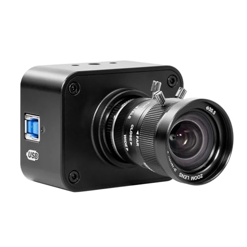 MOKOSE USB Camera 4K,USB3.0 Manual Focus Webcam with 5-12mm Varifocal Lens, IMX678 1/1.8" 8MP Sensor Support YUY2,Web Camera for Desktop Computer Laptop - size: With 5-12MM Varifocal Manual Lens