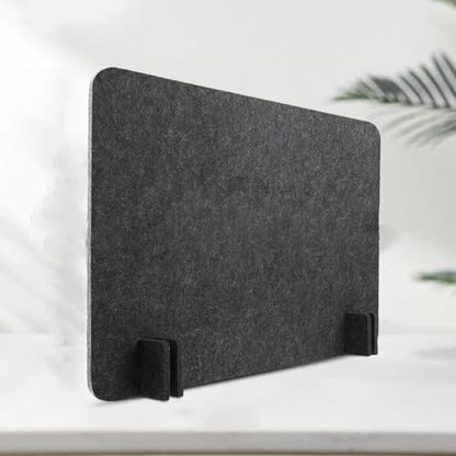 Acoustic Desk Divider Stand Up Privacy Partition Soundproof Felt Screen Lightweight Design Suitable for, Rectangle Black - color: Rectangle Black