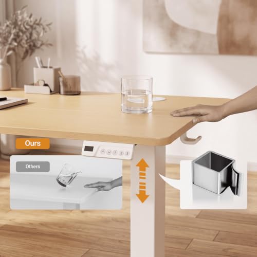 Claiks Electric Small Standing Desk, 35x20 Inch, Nature - color: Nature, size: 35 Inch