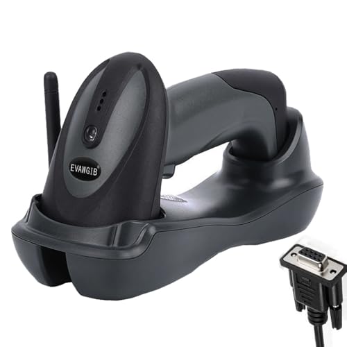 Handheld Wireless QR Barcode Scanner COMS 1D 2D Bar Code Reader with USB and RS232 Interface for Serial Connection (RS232)