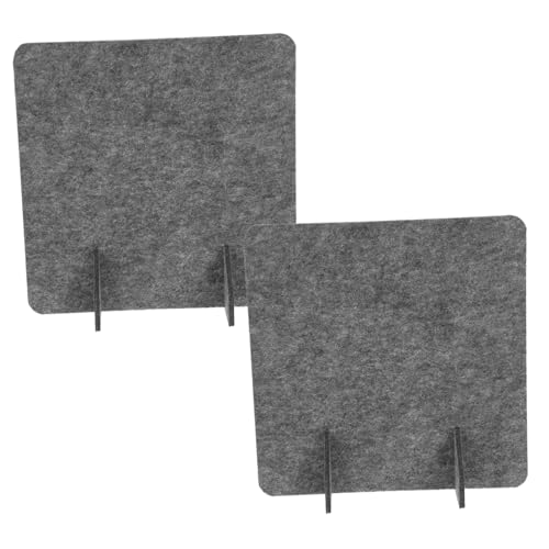 2pcs Freestanding Felt Desk Divider Privacy Panels for Office and Schools, 15.75x6 Inch Tabletop Partition Boards with Crack-Resistant Material and Modern Simple Aesthetic Design