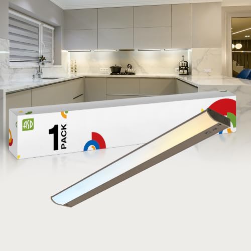 ASD LED Under Cabinet Lighting, 32 inch 16W 1057 LM, Dimmable Hardwired Under Cabinet Lights for Kitchen, 3000K/4000K/5000K, Under Counter Light Fixtures, ETL, Bronze, Bullnose Design - color: 32 Inch Bronze, size: 1 Pack