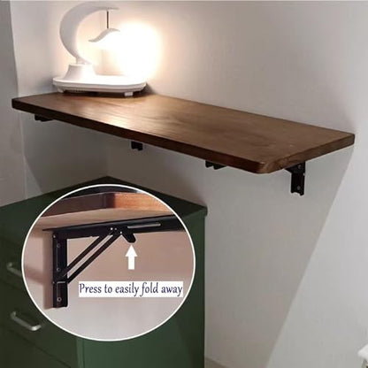 Wall Mounted Folding Table,Fold Down Table Wall Mounted,Laundry Room Table for Folding Clothes,Foldable Floating Mount Desk for Small Spaces,Home Office,Kitchen Dining