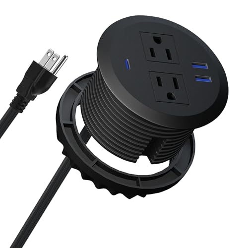 3-inch Desktop Power Grommet,10ft Cord,PD20W USB-C,Black - size: Black,10 ft Cord