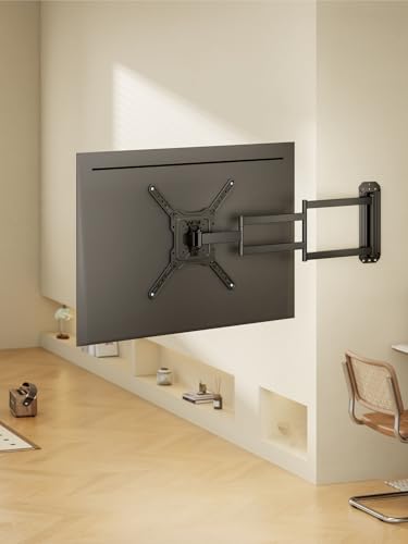 monTEK 37 Inch Long Arm TV Wall Mount for 23-65 Inch TVs | Long Extension TV Mount, Swivel&Tilt&Leveling, Full Motion Wall Mount TV Bracket, Max VESA 400 x 400mm, Up to 77 lbs - size: 23"-65" TV / 37" Long Arm