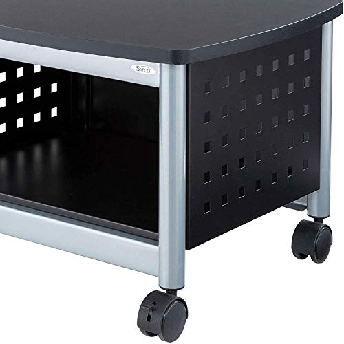 Safco Underdesk Multi Functional Stand - 1855BL, Powder Coated Steel, Swivel Wheels, Holds 100 lb - Home Orginization Solutions