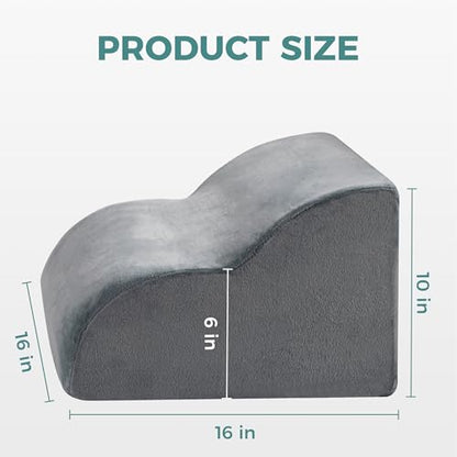 Ganondorf Ergonomic Foot Rest for Under Desk at Work Multi-Purpose Foot Stool Leg Elevation Pillow Back Support Cushion & Lap Desk Support, High-Density Foam with Washable Cover
