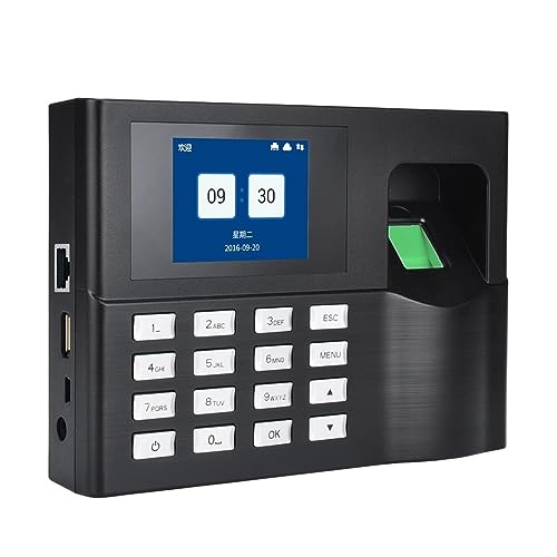 Clocking in Machine for Employees Small Business Attendance System Fingerprint TCPIP USB Password Office Time Clock Employee Recorder Device Biometric Machine Office Time,
