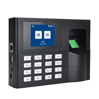 Clocking in Machine for Employees Small Business Attendance System Fingerprint TCPIP USB Password Office Time Clock Employee Recorder Device Biometric Machine Office Time,