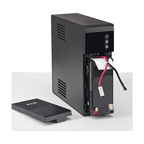 Eaton 5S700LCD UPS Battery Backup & Surge Protector, 700VA / 420W, AVR, LCD Display, Line Interactive - size: 700VA, style: 5S LCD