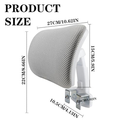 Office Chair Headrest Attachment Head Support Cushion Chair Mesh Head Rest Black Mesh Frame Adjustable Height Angle for Ergonomic Office - color: Color 4