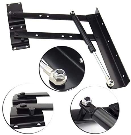 2 Pcs Lift Top Coffee Table Hinges,Gas Hydraulic Mechanism | Hinge brackets only,screws not included,for lift top coffee tables,folding desks,storage tops and bench tops