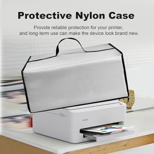Printer Dust Cover for Canon PIXMA TS4320/PIXMA TS6520 Inkjet Printers | Printers Universal Anti-static Protective Nylon Covers Case for Brother Smart 1360 Inkjet Printer (Cover Only) - color: Silver