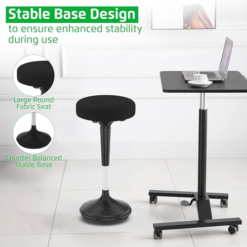 Wobble Stool Standing Desk, Flexible Seating Adjustable Office Ergonomic Seating, Wobble Stools for Alternative Classroom Seating, Active ADHD Chair, Wiggle Chairs
