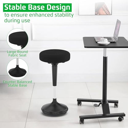 Wobble Stool Standing Desk, Flexible Seating Adjustable Office Ergonomic Seating, Wobble Stools for Alternative Classroom Seating, Active ADHD Chair, Wiggle Chairs