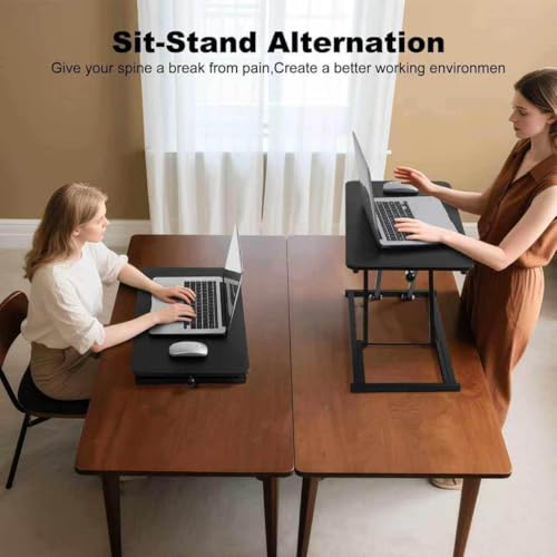 Adjustable Height Standing Desk Converter, Keyboard Riser for Stand Up Desk Riser, Computer Keyboard Stand for Desktop, Computer Workstations for Home Office