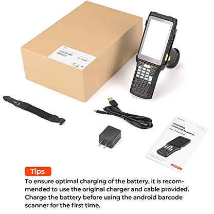 MUNBYN 2026 Android 13 Barcode Scanner PDA083, Works with Zebra Mid Range 4750MR Scanner, Inventory Handheld PDA with Trigger Handle, 1D/2D/QR Code for Warehouse Logistics