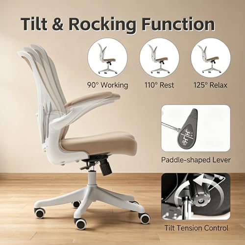 Ergonomic Office Desk Chair High Back Mesh Computer Chair (01Khaki, Chair) - color: 01khaki