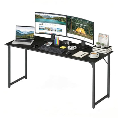 BestOffice Computer Desk,Home Office Desk, Modern Simple Style for Home Office Study Writing (Black, 63 Inch) - color: Black, size: 63 Inch
