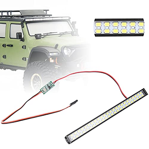 48pcs LED RC Roof Lamp for RC Car, Wireless Remote Control Light Bar with 3 Modes, Universal Fit for HPI Axial HSP Crawler Accessories