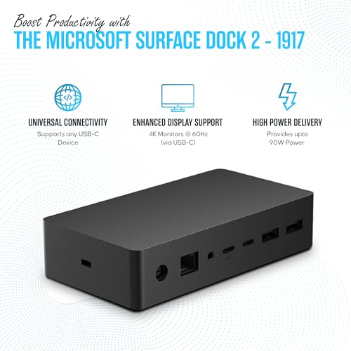 SVS-00001/1917 Microsoft Surface Dock 2 USB-C Docking Station Pro/Book/Go